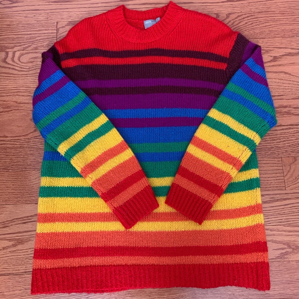 Multi-Colour Striped Sweater 🌈